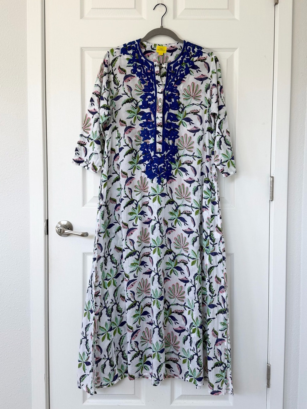 Roberta Roller Rabbit Tropical Floral 100% Cotton Kurta Made in India